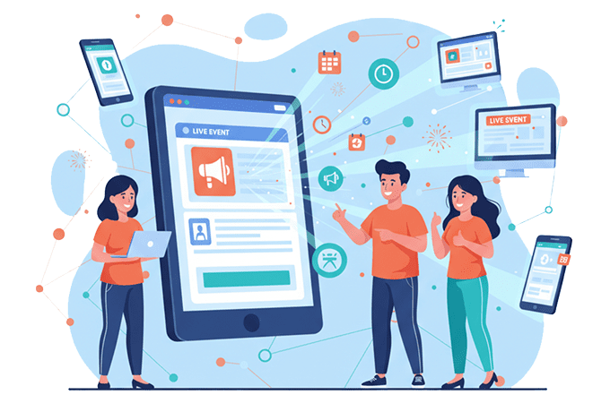 イベント情報の瞬時配信