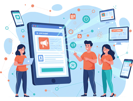 イベント情報の瞬時配信