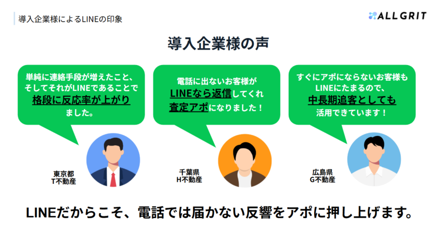 東京都T不動産、千葉県H不動産、広島県G不動産の声